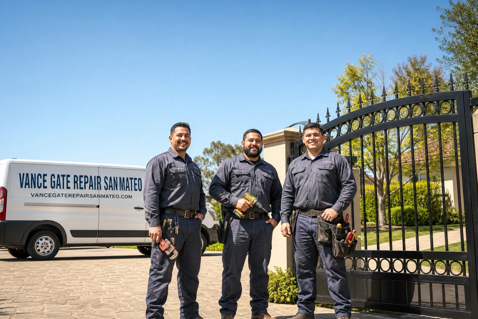 Vance Gate Repair San Mateo gate repair service vehicle and crew in San Mateo, CA